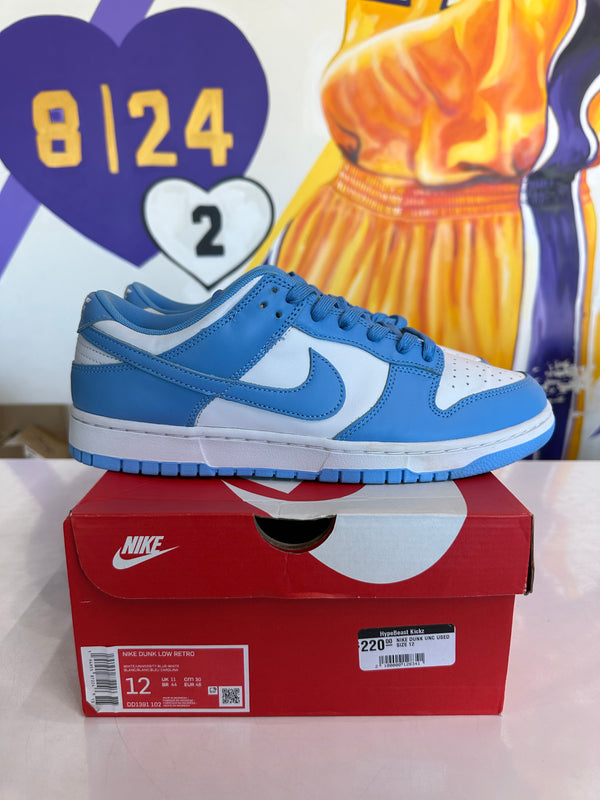 NIKE DUNK UNC USED SIZE 12