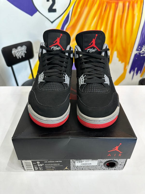 JORDAN 4 BLACK CAT USED SIZE 9.5