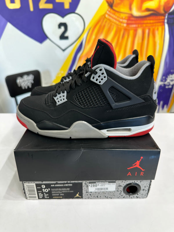 JORDAN 4 BLACK CAT USED SIZE 9.5